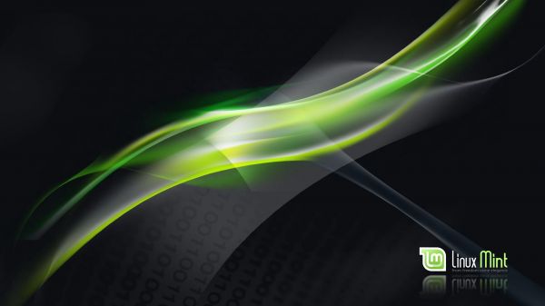 waveforms,Linux Mint,Linux,computer,green light