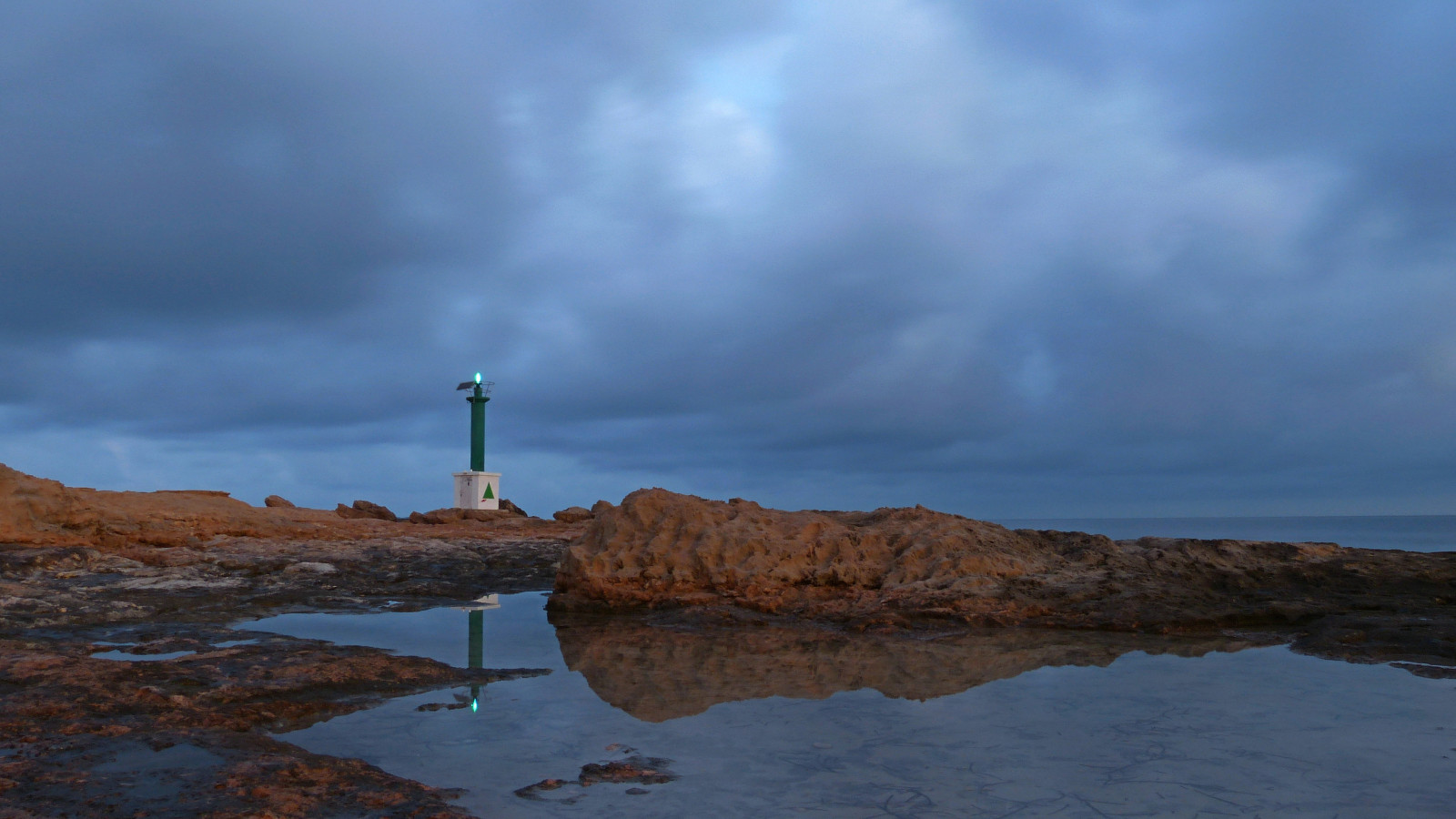 morgen, blå, hav, himmel, fyrtårn, afspejling, grøn, vand, klippe, meer, wasser, sten, himmel, Steine, Ibiza, Grun, blau, Eivissa, morgen, spiegelung, Leuchtturm, Felsen, Morgenstimmung, morningmood