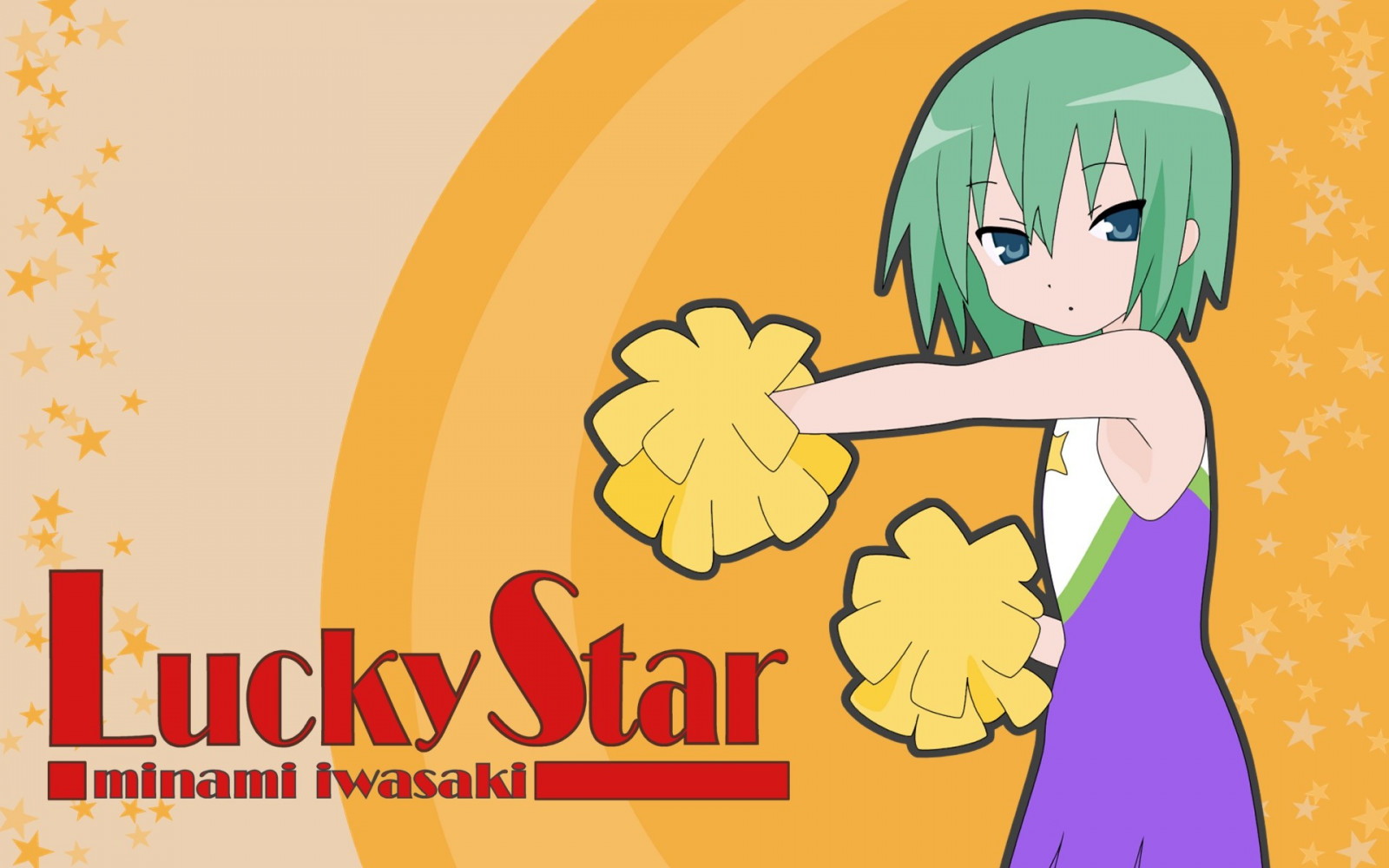 ภาพประกอบ, อะนิเมะ, สาวอะนิเมะ, การ์ตูน, Iwasaki Minami, Lucky Star, ตัวอักษร