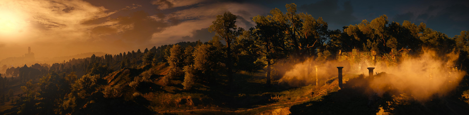 cd, projekt, rød, redengine, 3, det, Witcher, vild, jage, freecam, computergraphic, digital, digitallygenerated, digitallygeneratedimage, 3D, computer, spil, grafik, video, tåge, Tåget, ruiner, est, tayiar, elven