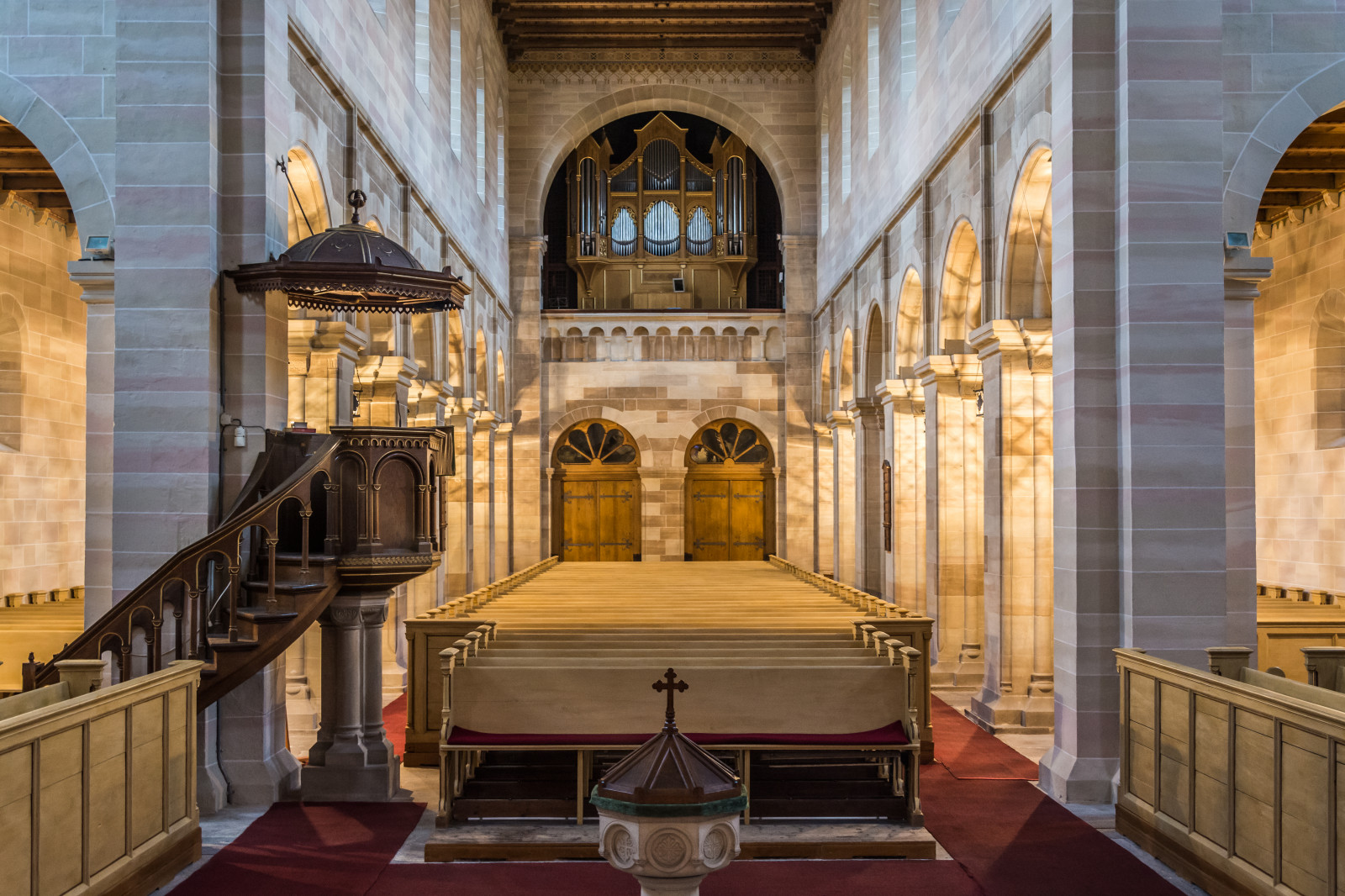 okno, budova, symetrie, sloupec, oblouk, kostel, Vzhled interiéru, katedrála, kaple, Oltář, Opatství, majetek, deutschland, bazilika, strop, nábytek, kirche, th Ringen, innenraum, místo uctívání, synagóga, Klosterkirche, středověká architektura, sakralbauten, saaleholzlandkreis, Kanzel, religious institute