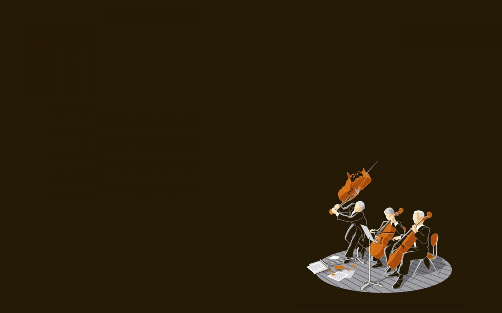 Wallpaper : illustration, guitar, violin, orchestra, screenshot ...