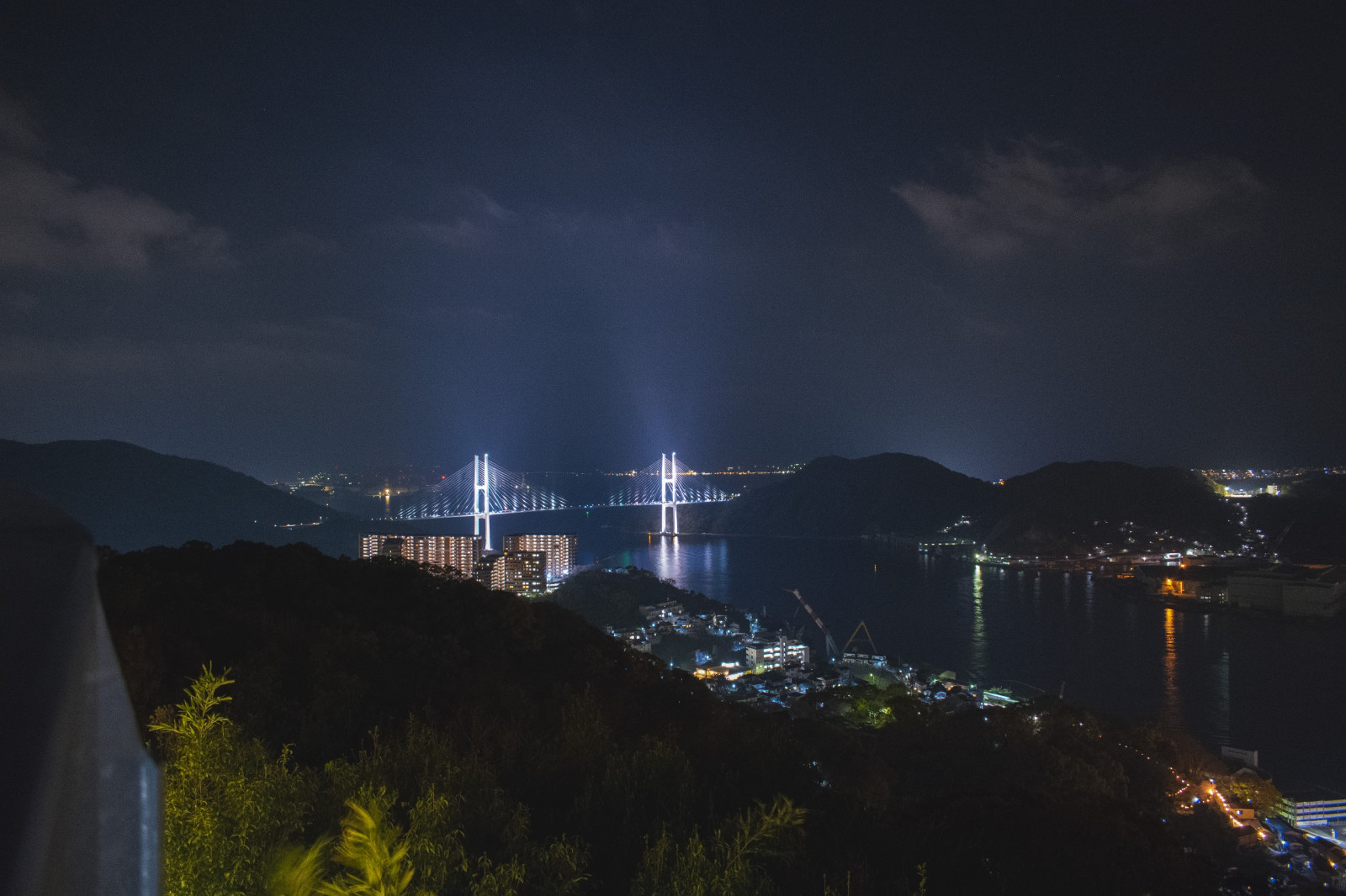 Japonsko, krajina, Nagasaki, most, hory