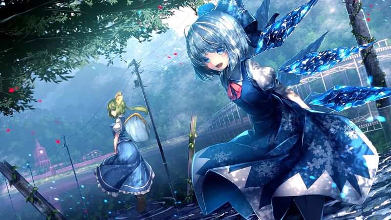 ilustrace, dlouhé vlasy, bílé vlasy, anime, anime dívky, odvrátila ilustrace, dlouhé vlasy, bílé vlasy, anime, anime dívky, odvrátila