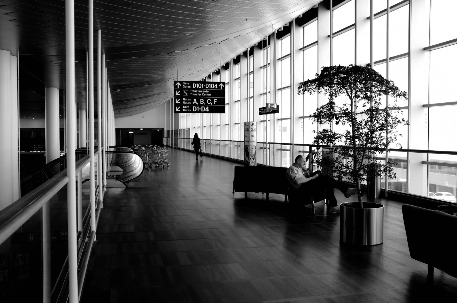 Černá, černobílý, okno, ulice, architektura, budova, fotografování, sklenka, letiště, Vzhled interiéru, Dánsko, struktura, Kodaň, úhel, tělesné, Černá bílá, fuji, x100, Černý a bílý, monochromatické fotografování, denní osvětlení