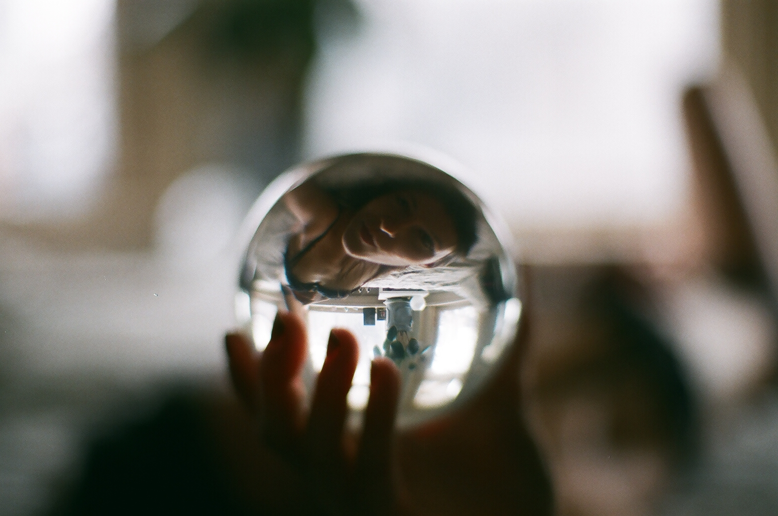 světlo, Toronto, Ontario, Kanada, odraz, film, dívka, 35MM, míč, ložnice, přírodní, spodní prádlo, krystal, dolů, vzhůru