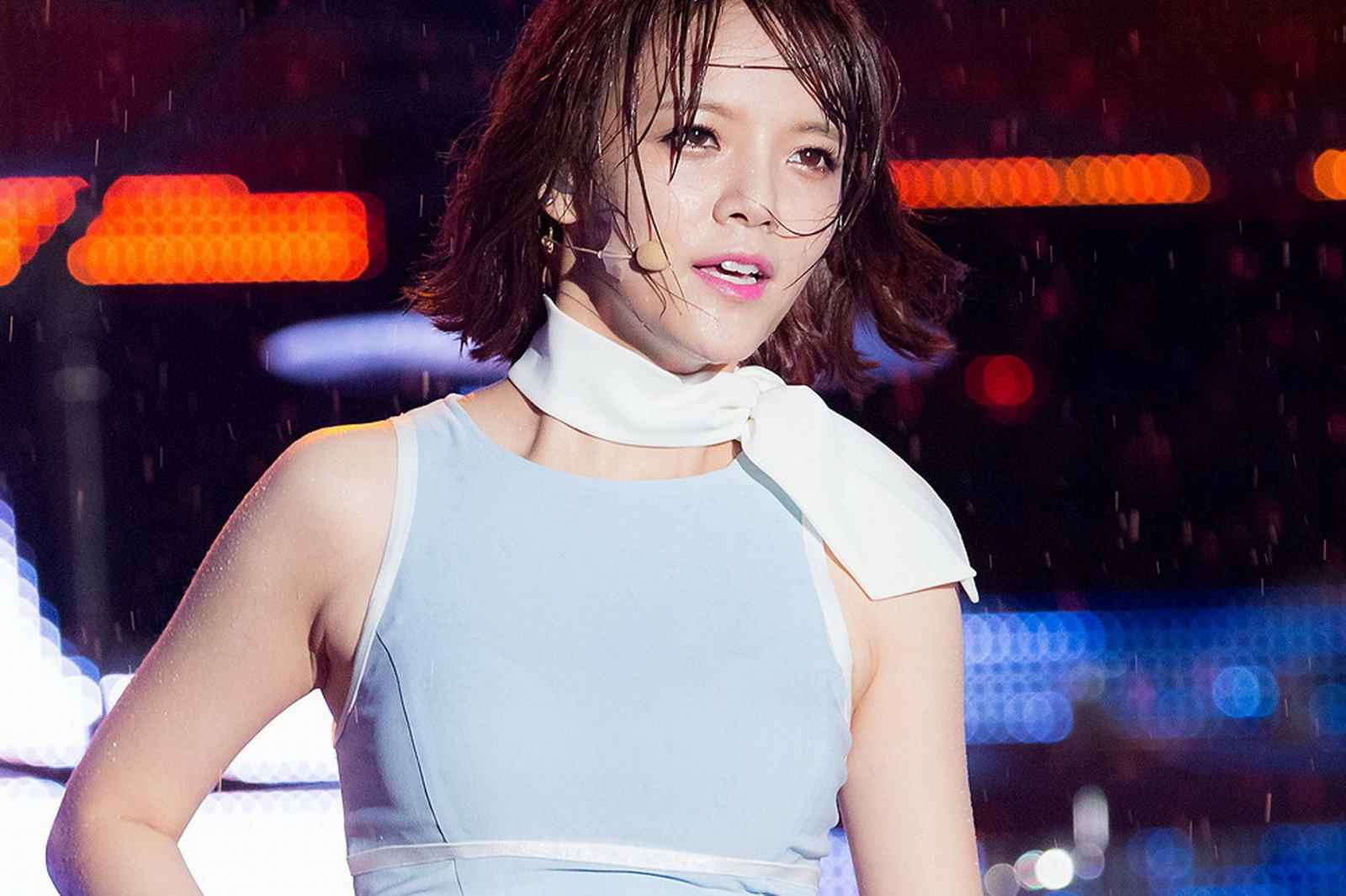 modello, asiatico, cantante, moda, cantando, Jimin, AOA, signora, prestazione, palcoscenico, discoteca, cantautore, locale di musica