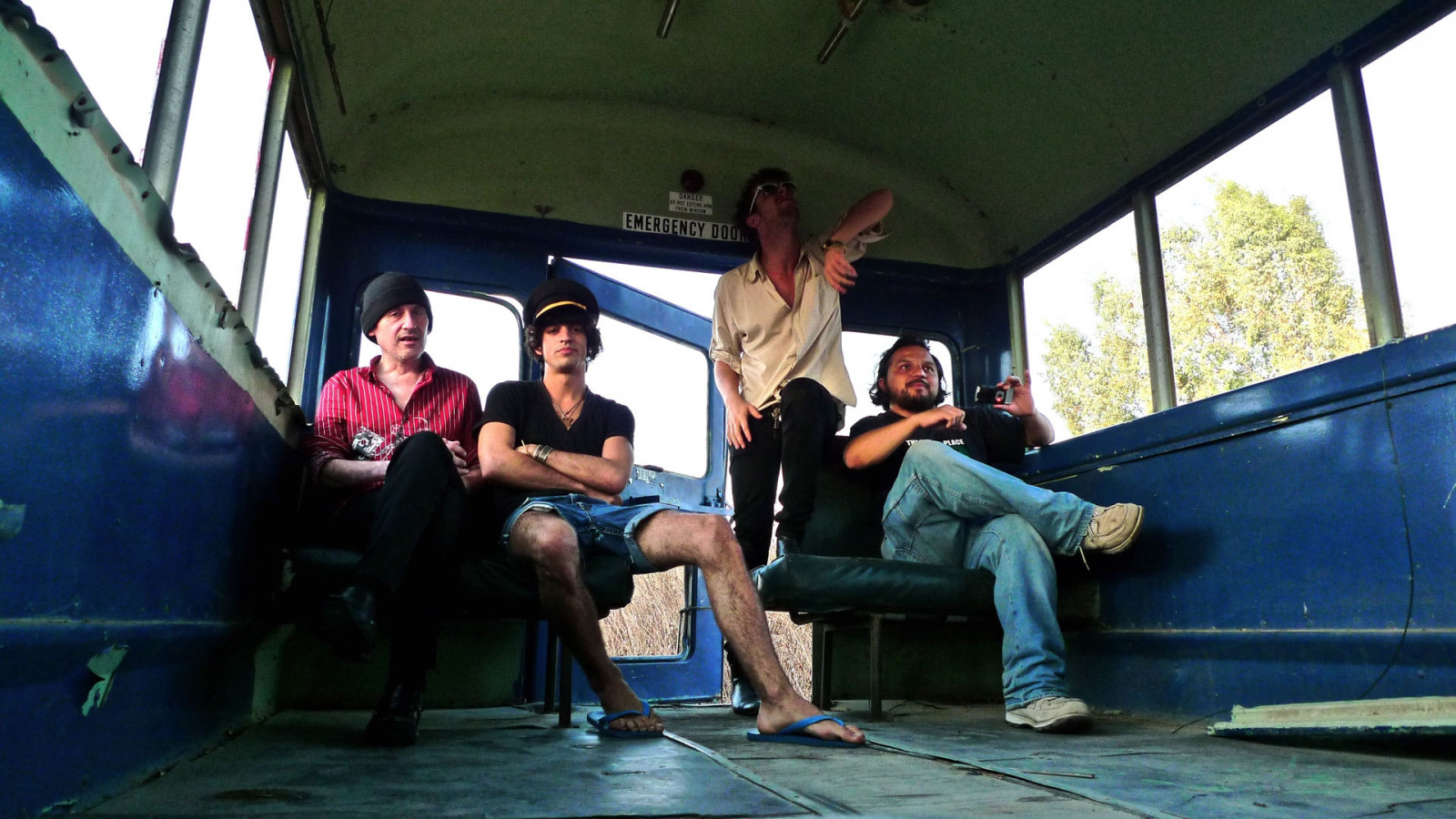 Wallpaper legs, vehicle, band, bus, girl, leisure, fun, recreation