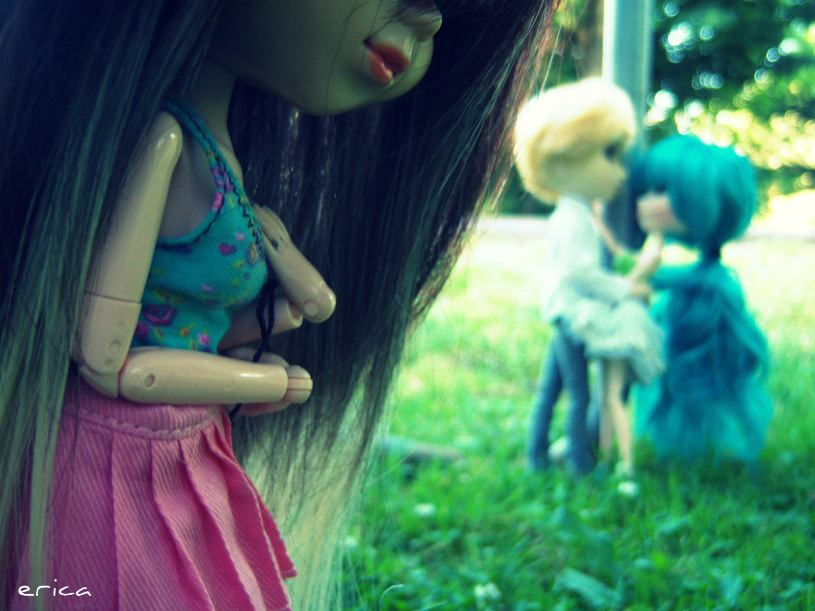 dívky, chlap, milovat, Příroda, dívka, tráva, mimo, panenka, srdce, háj, upír, Andrew, paruka, pullip, nina, pullips, Dollz, Miku, pullipdoll, obitsu, Pullipnina, Vocaloid, pullipz