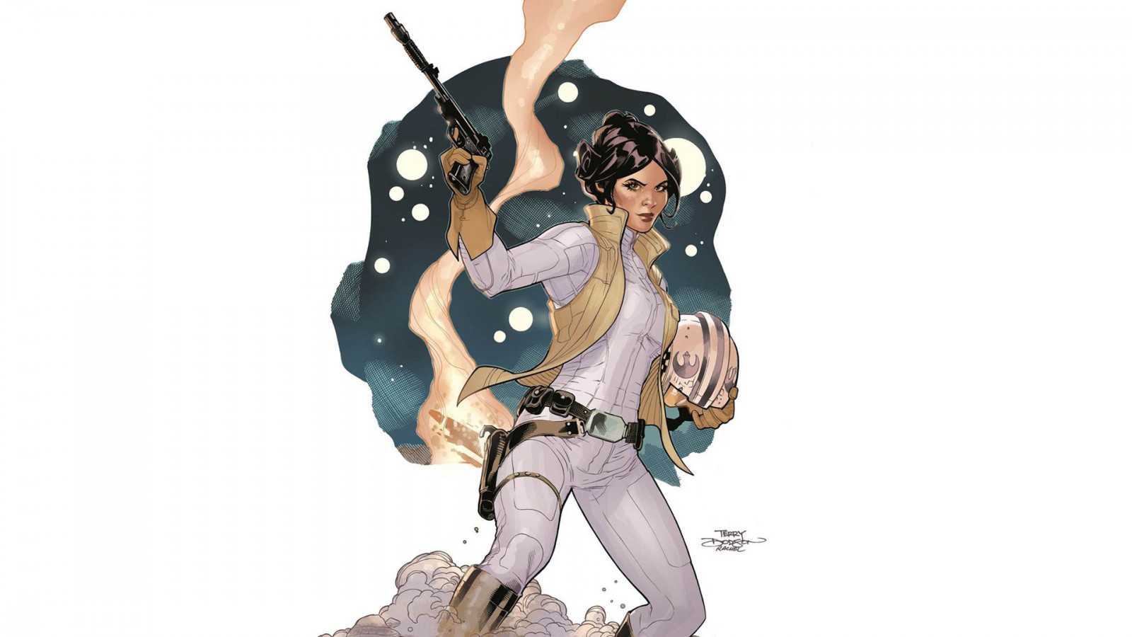 Guerre stellari, sfondo bianco, Persona, principessa Leia, Terry Dodson, Rachel Dodson, figurina, action figure