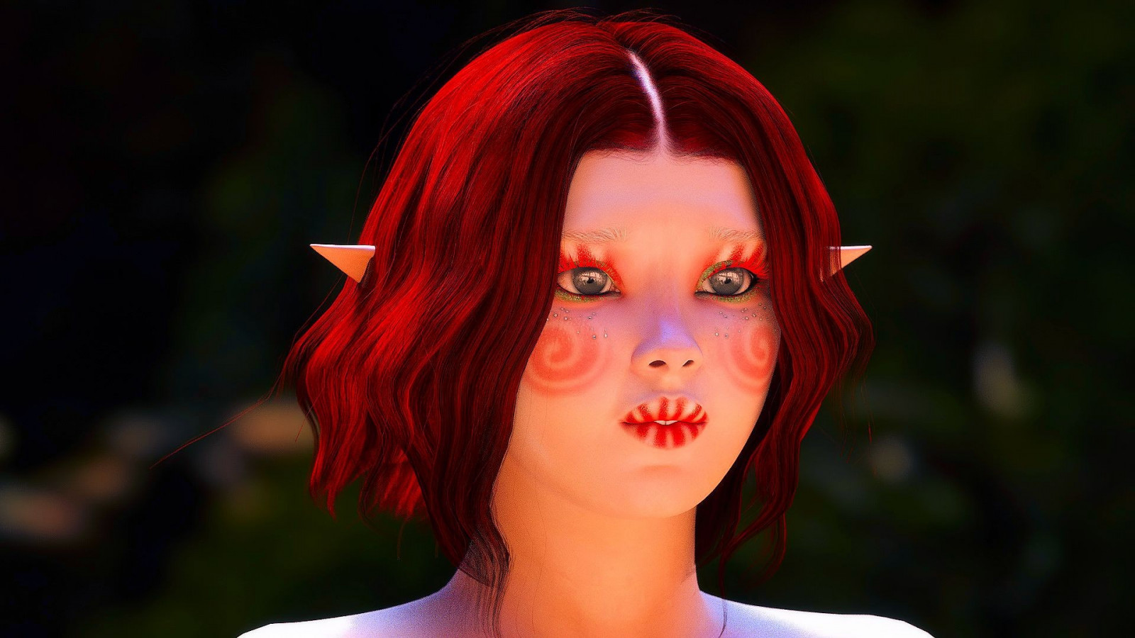 Wallpaper face, women, model, portrait, fantasy art, creepy, render