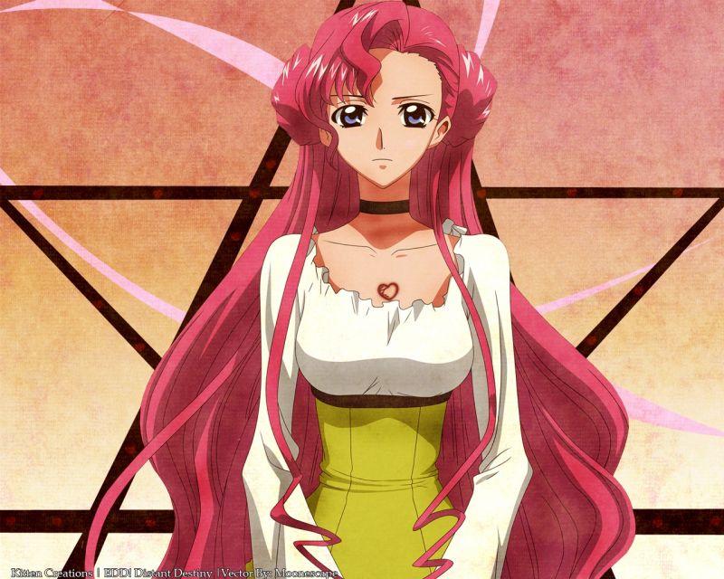 ilustrace, anime, Code Geass, kreslená pohádka, oči, Růžové vlasy ilustrace, anime, Code Geass, kreslená pohádka, oči, Růžové vlasy