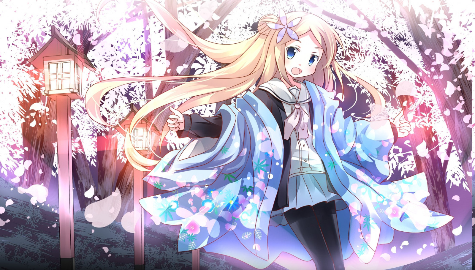 ilustrace, anime, Hannah N Fountainstand, Hanayamata, mangaka, 2205x1254 px