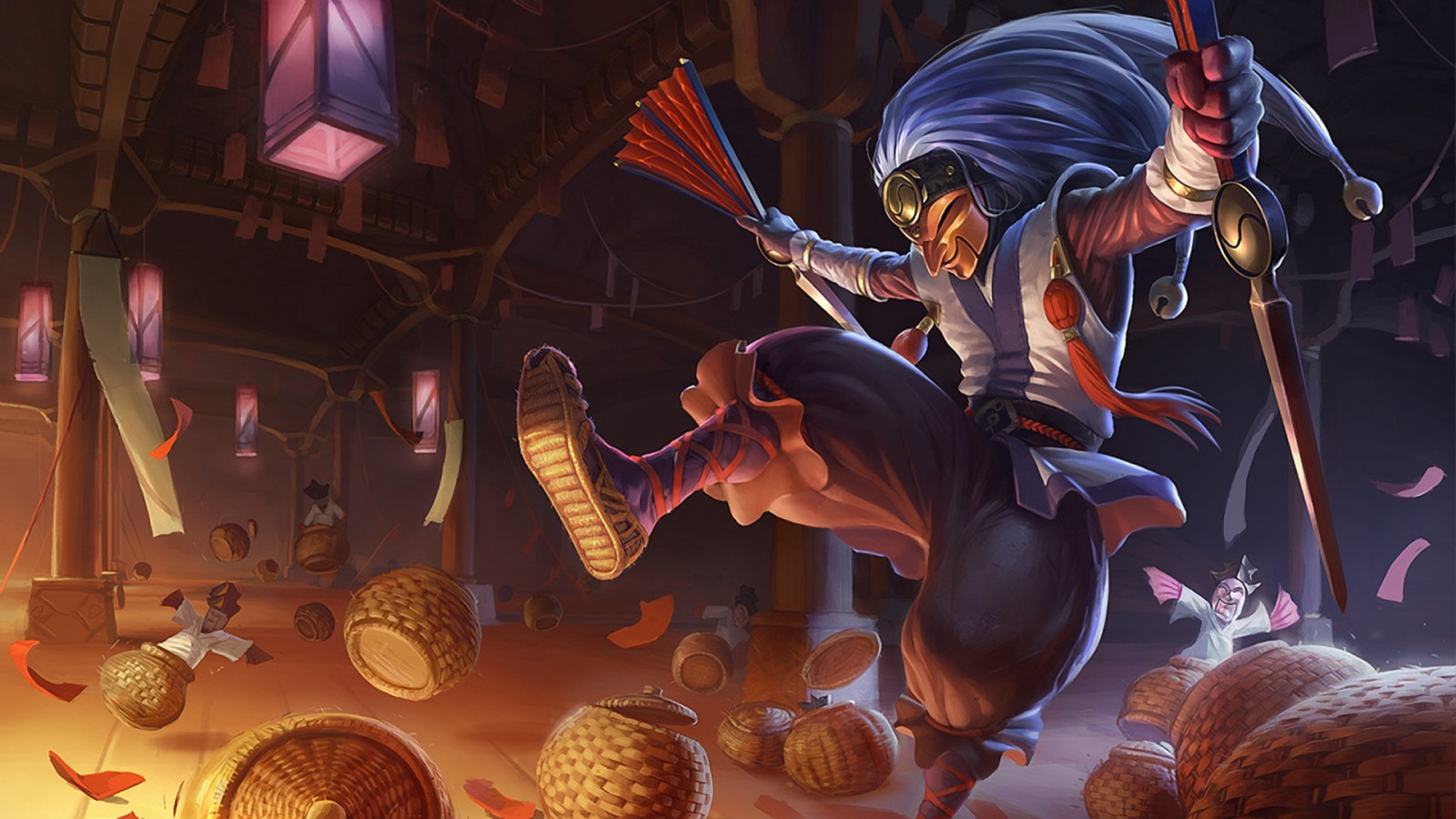 League of Legends, svět, Shaco League of Legends, UMĚNÍ, zábava, představení, rekreace, Snímek obrazovky, 1920x1080 px, počítač tapeta, múzických umění