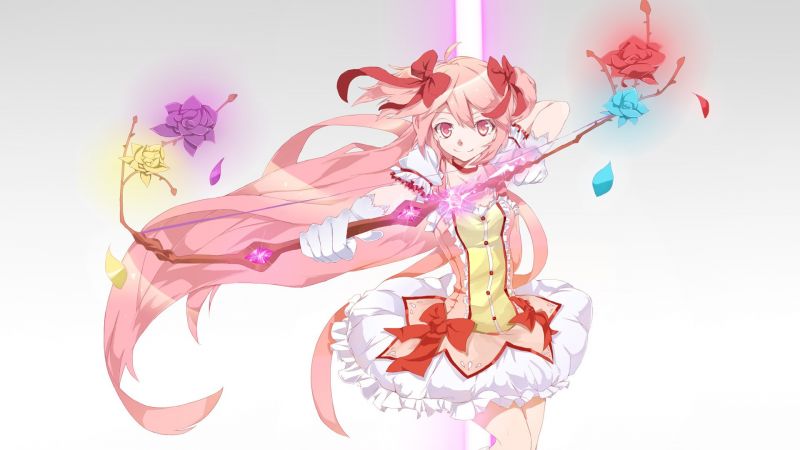 çizim, Illüstrasyon, Anime, Anime girls, pembe, Mahou Shoujo Madoka Magica çizim, Illüstrasyon, Anime, Anime girls, pembe, Mahou Shoujo Madoka Magica