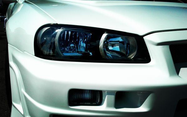 car,JDM,Nissan Skyline GT R R34,Headlights