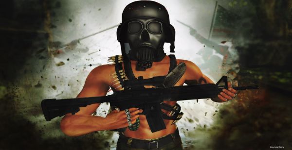 secondlife,vampyr,VirTual,themeshproject,mesh,gun