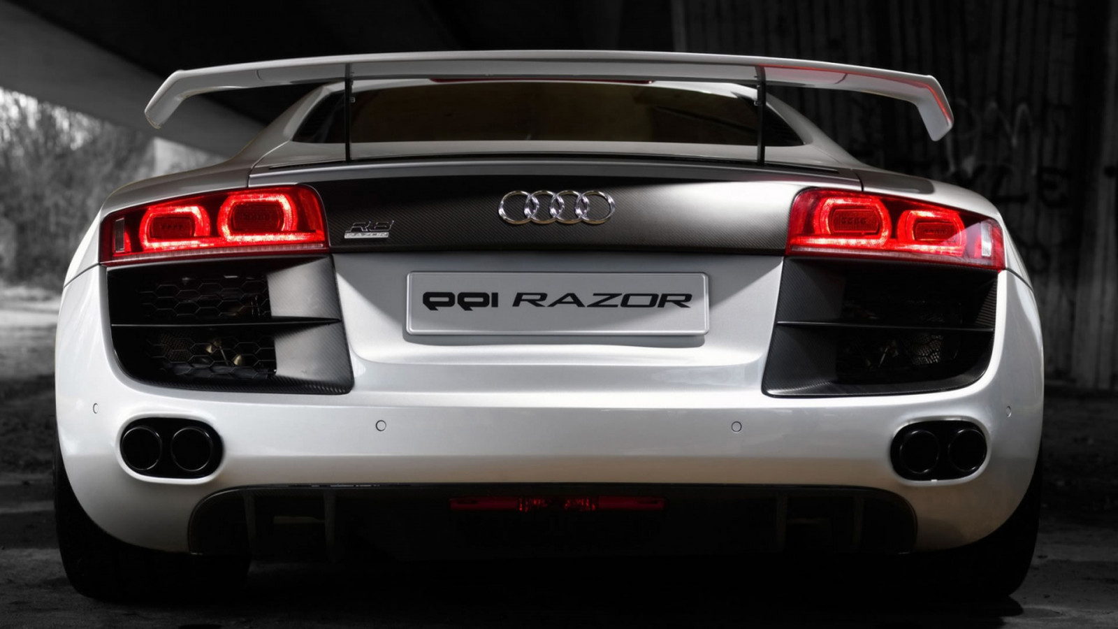 Wallpaper white, sports car, symbols, Audi R8, coupe, performance car