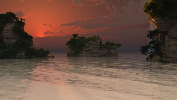sunset,sea,clouds,light,evening,abend