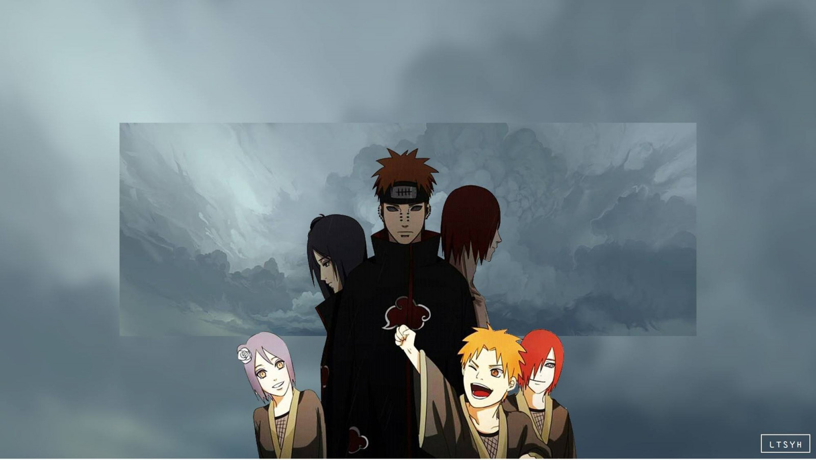 naruto anime, pioggia, Pein