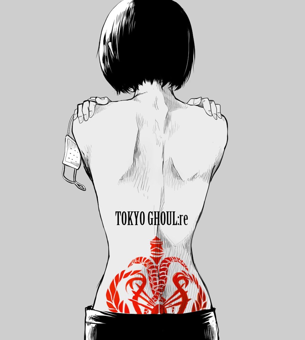 1024x1141 px, Mutsuki Tooru, Tokyo Ghoul re