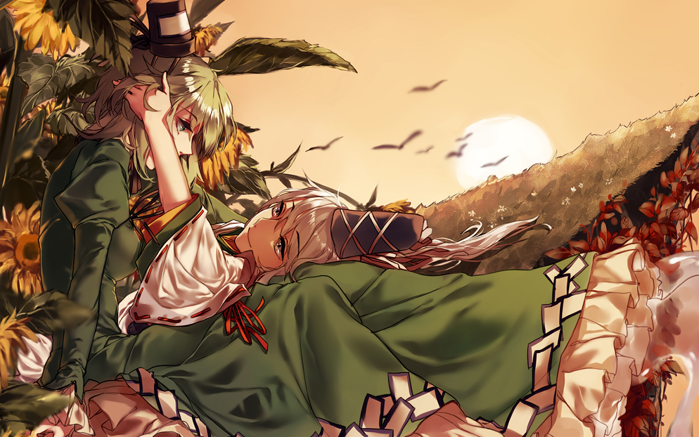 anime dívky, Mononobe žádnou Futo, Soga žádný Tojiko, Touhou