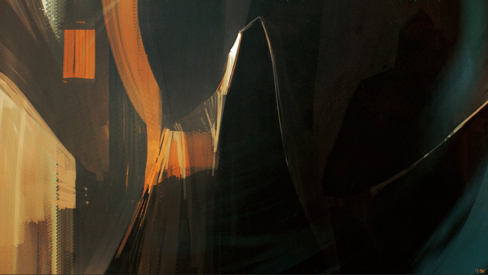 slunečnímu záření, noc, odraz, mrtví, Alexander Mandradjiev, světlo, barva, tma, Snímek obrazovky