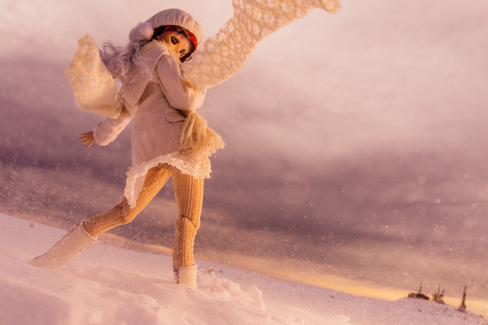 krajina, západ slunce, písek, nebe, sníh, zima, Sony, RX1R, mrak, dívka, zábava, dollfiedream, dd, počítač tapeta, dscrx1r, stock photography