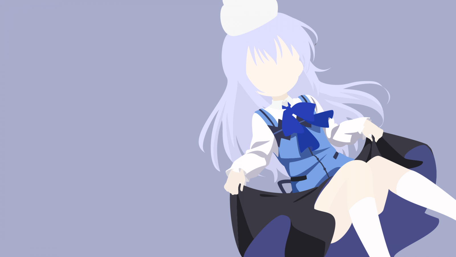 минимализм, Аниме девушки, аниме, Gochuumon wa Usagi Desu ka, Кафуу Чино