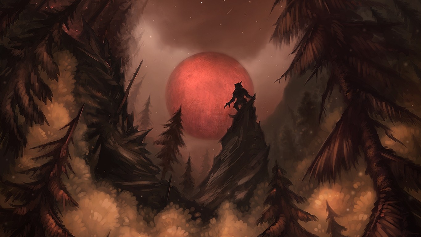 srstnatý, Anthro, démon, mytologie, vlkodlaci, tma, Snímek obrazovky, počítač tapeta, fiktivní postava