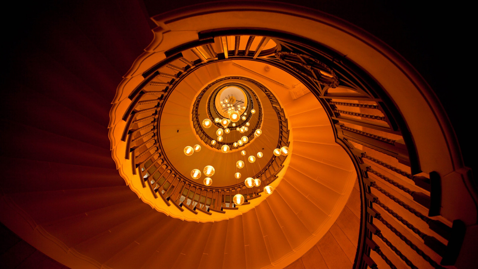 Wallpaper : interior, staircase, stairs, architecture, worm's eye view ...