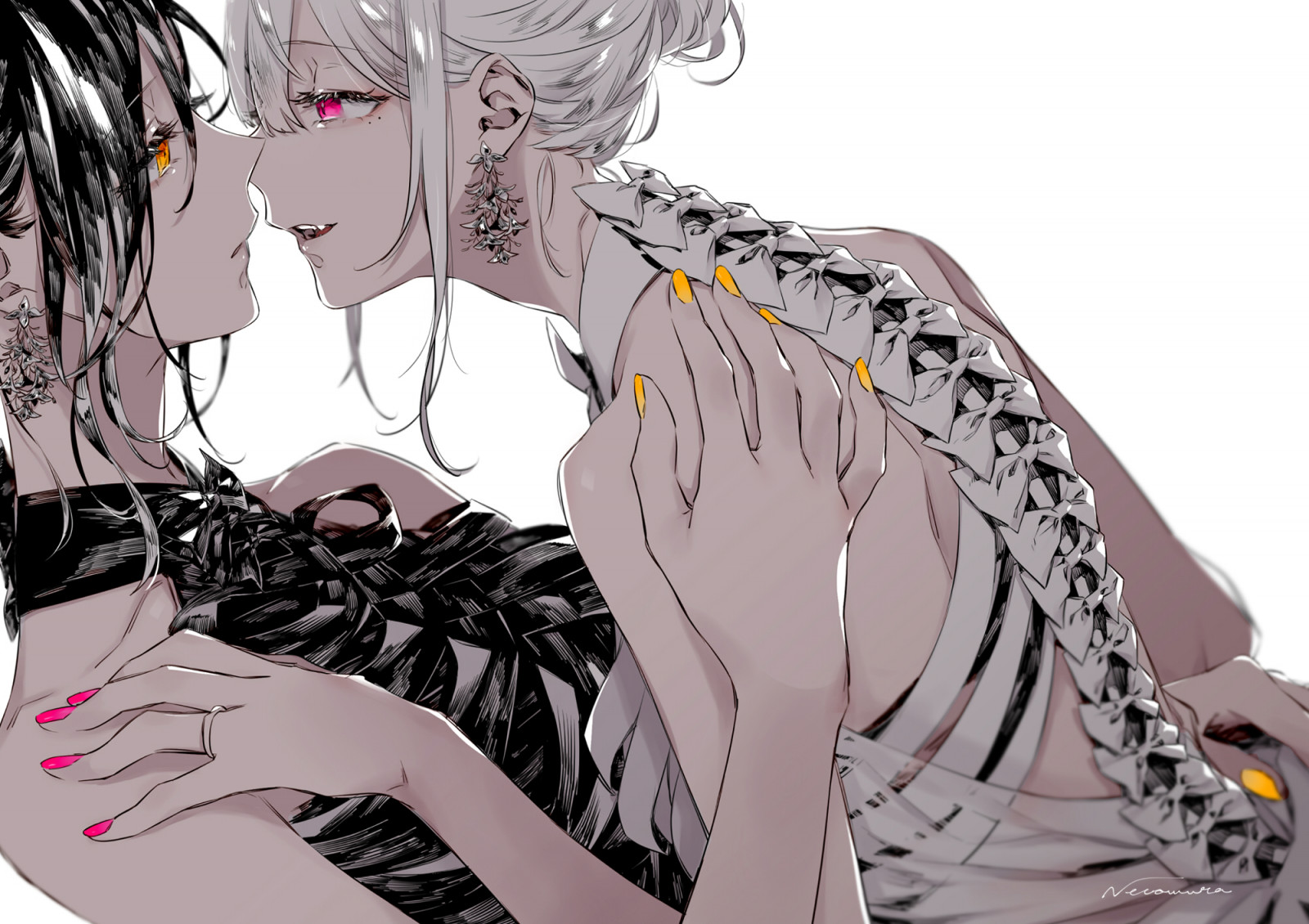 obočí, pusa, mimika, řasa, čelist, krk, rukáv, gesto, UMĚNÍ, kreslená pohádka, styl, interakce, černé vlasy, font, hruď, fiktivní postava, malování, ilustrace, černobílý, cg artwork, vzor, výkres, kresba tužkou, visual arts, módní design, beletrie, grafika, umělecká díla, grafický design, postava výkres, maso, potisk, inkoust, módní ilustrační, brýlí, animace, kostýmy