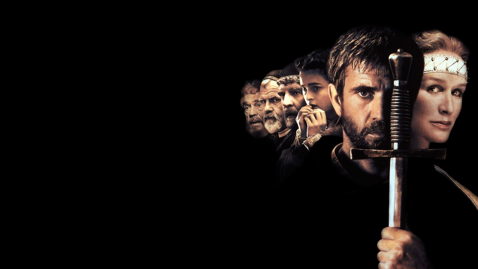 Osada, filmový plakát, jednoduché pozadí, meč, zbraň, William Shakespeare