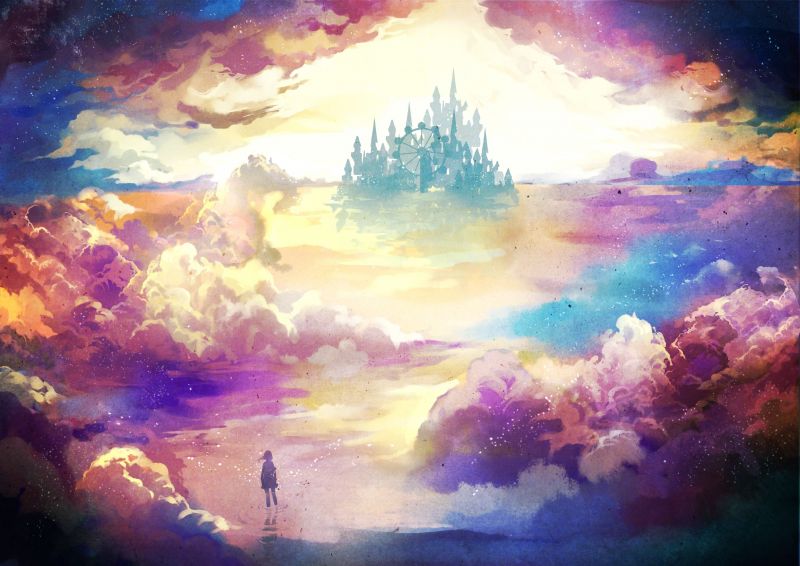 barvitý, digitální umění, fantasy umění, slunečnímu záření, malování, nebe barvitý, digitální umění, fantasy umění, slunečnímu záření, malování, nebe
