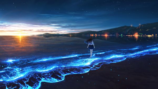 digital art,artwork,illustration,landscape,sea,water