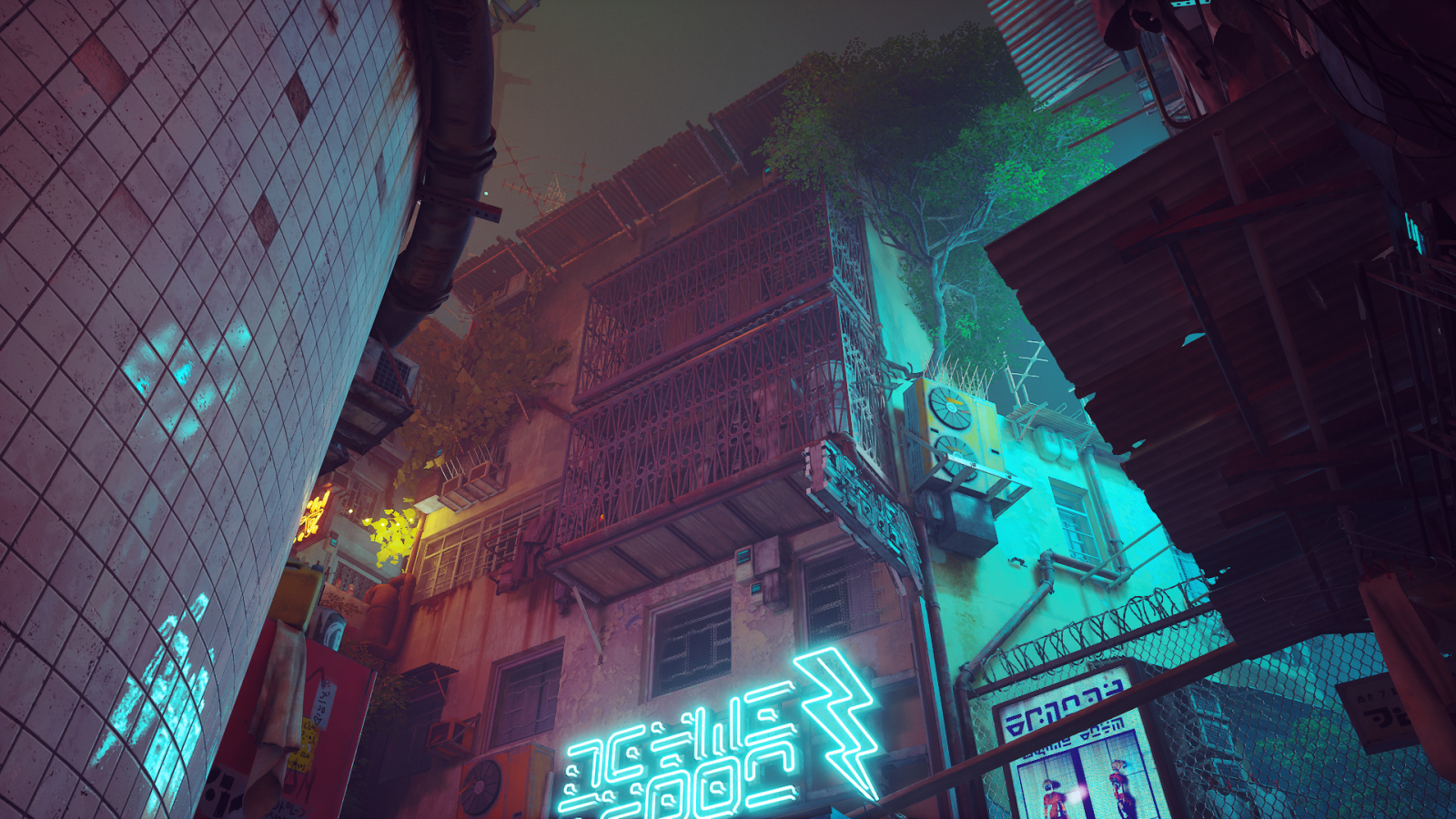 zbloudilý, cyberpunk, ilustrace, Video Game Art, Snímek obrazovky, videohry