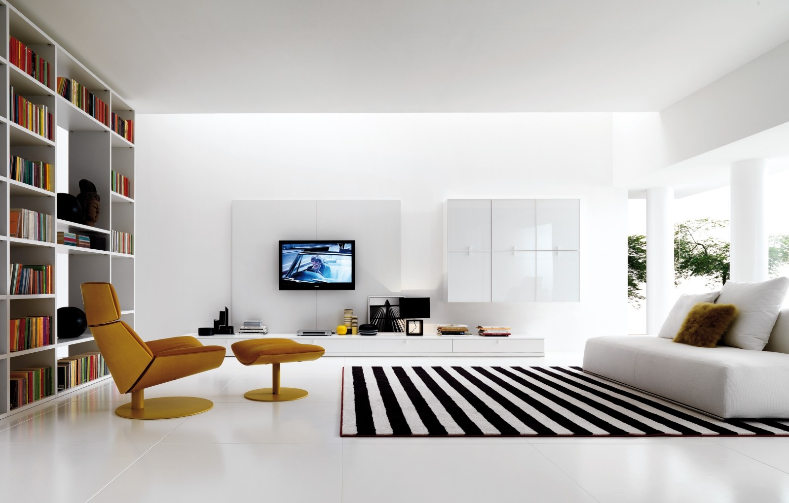 Baggrunde : værelse, sofa, bøger, tæpper, indretning, design, etage ... Plankebord til salg