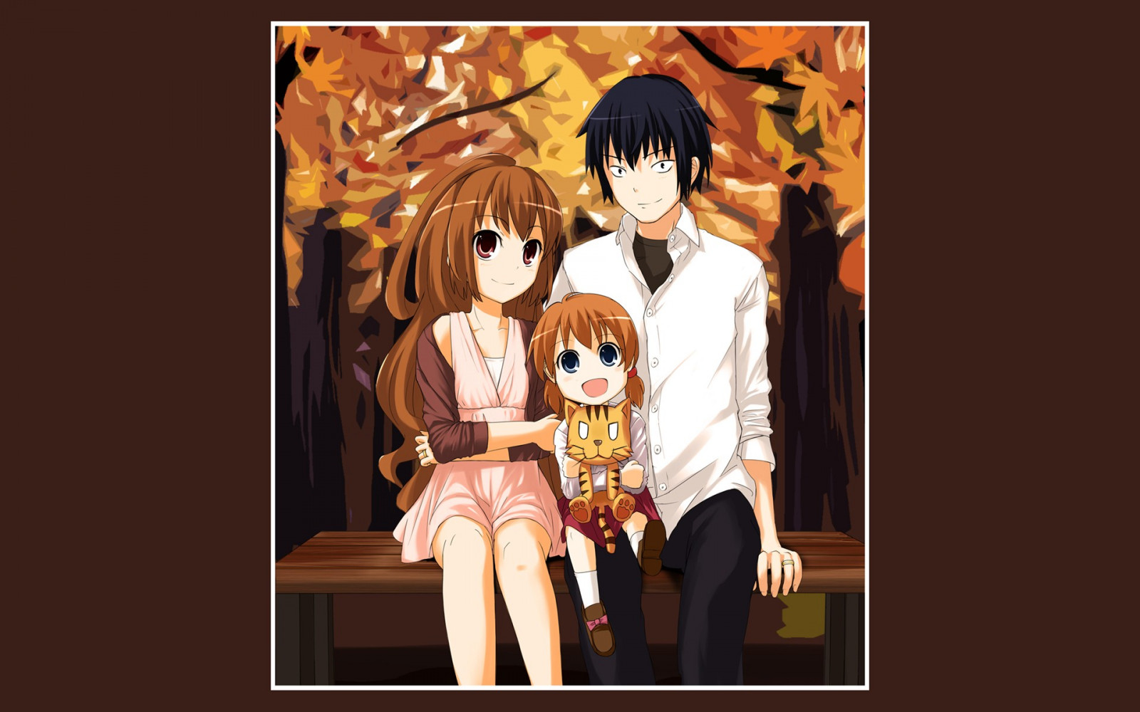 ilustrace, anime, kreslená pohádka, Toradora, Aisaka Taiga, Takasu Ryuuji, Snímek obrazovky, mangaka
