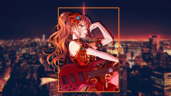 musical instrument,guitar accessory,dress,lighting,orange,music