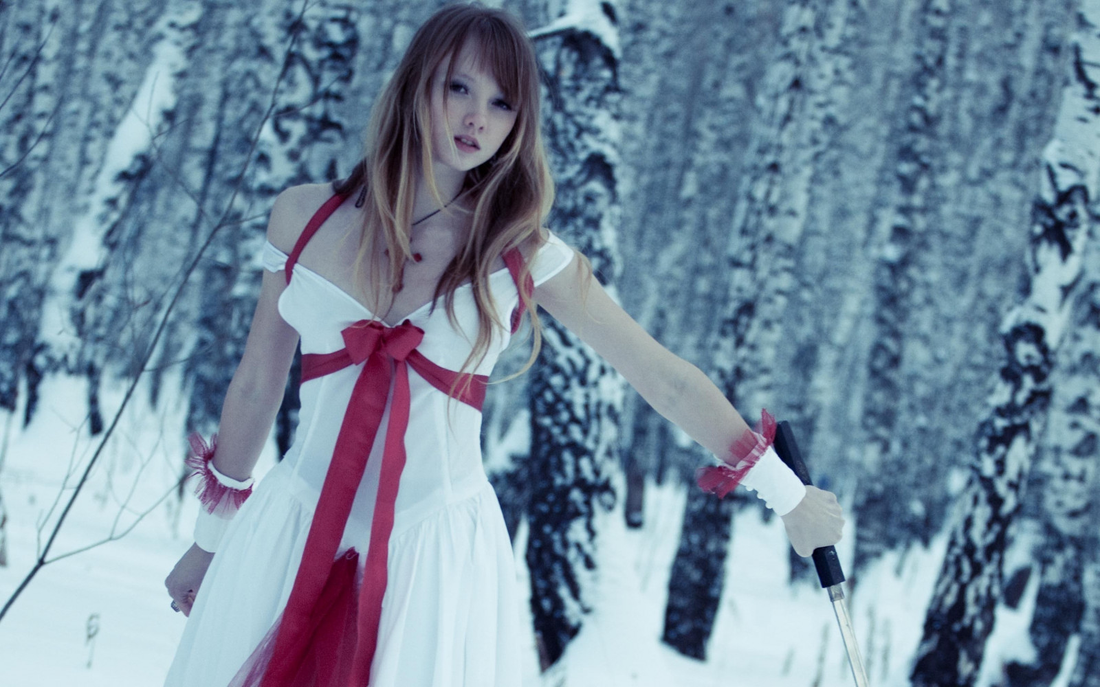 cosplay, model, anime, zima, móda, Olesya Kharitonova, oblečení, sezóna, kostým, focení, 3168x1980 px