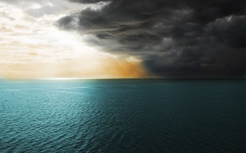 sunlight, sunset, sea, reflection, sky, clouds sunlight, sunset, sea, reflection, sky, clouds