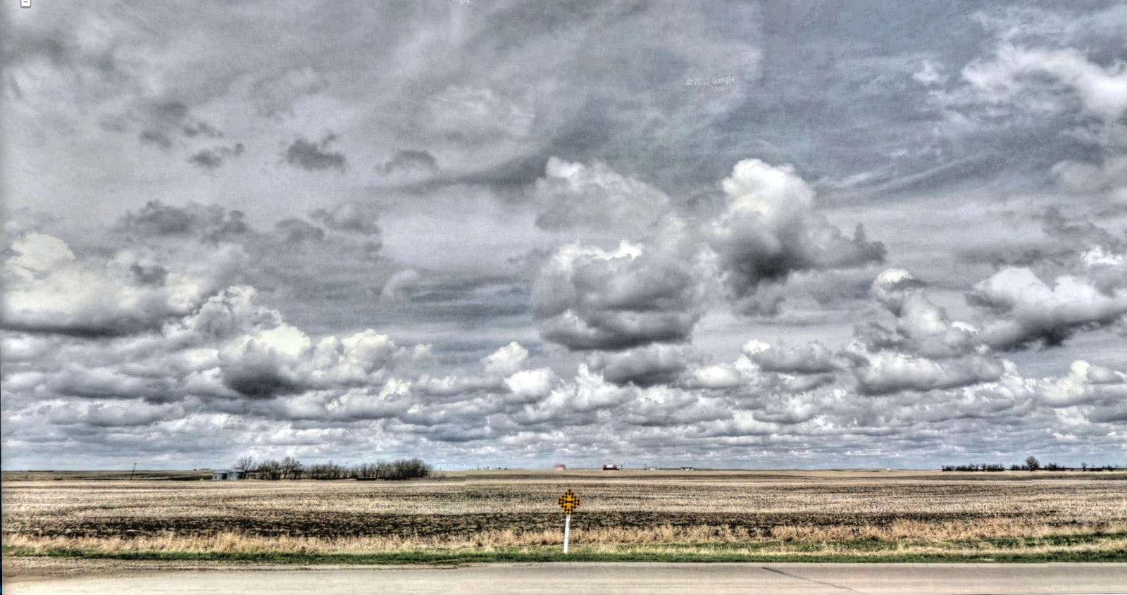 krajina, moře, ulice, voda, nebe, HDR, horizont, atmosféra, Kanada, Dálnice, Alberta, Google, step, mrak, strom, Pohled, Street View, prostý, během dne, prérie, meteorologický jev, kupa, jev, ekoregion, googlestreetview, highdynamicresolution, Panamericantrek