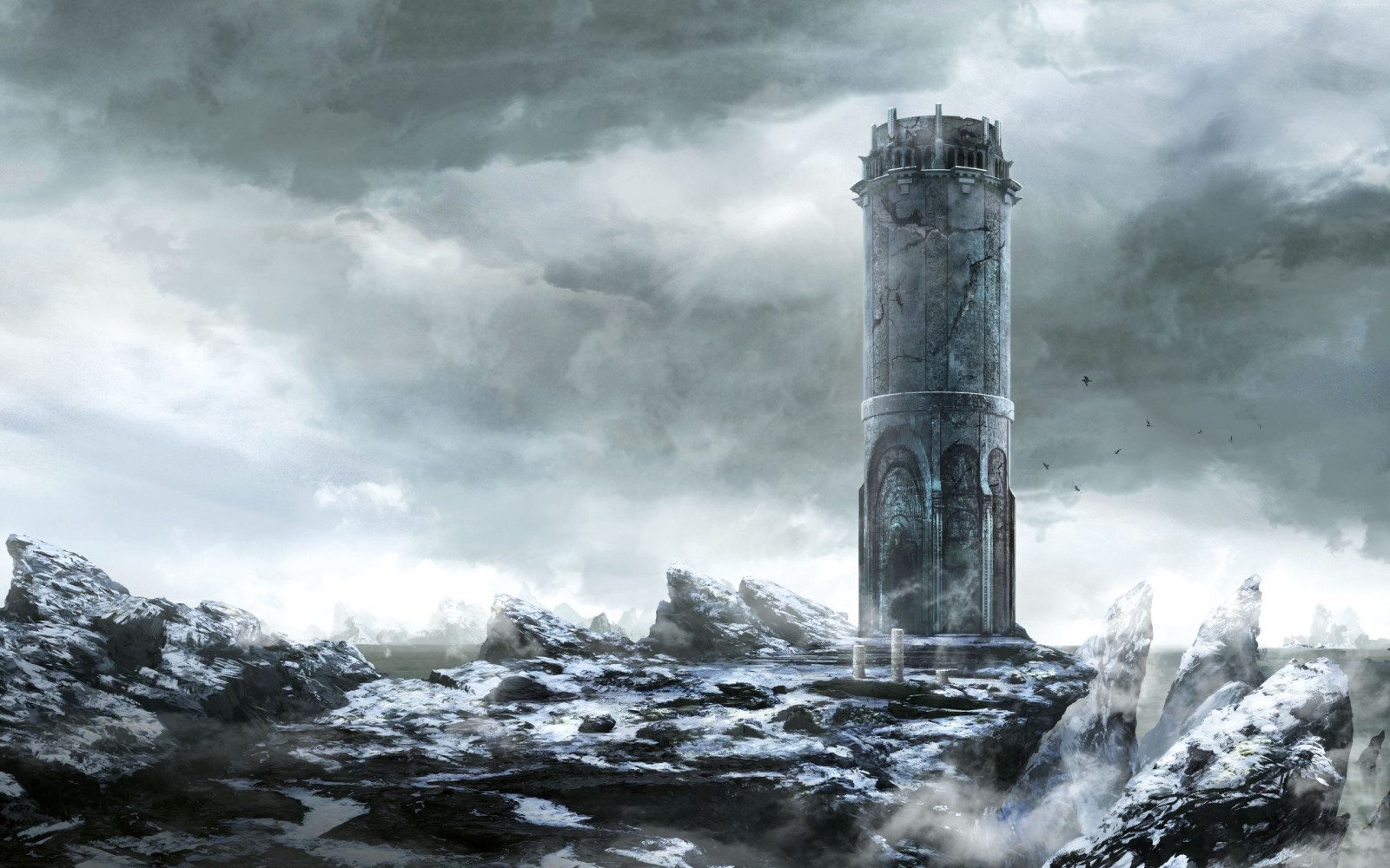 Wallpaper video games, sea, rock, tower, coast, lighthouse, The