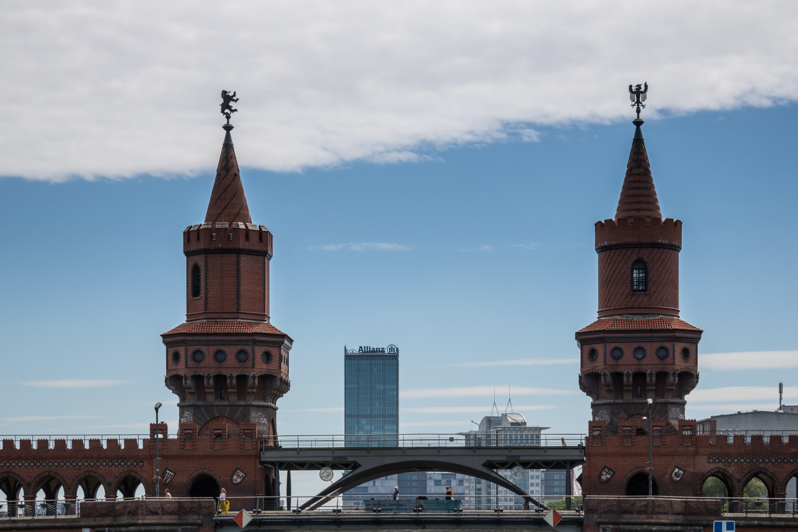 město, panoráma města, panoráma, Německo, věž, most, katedrála, Berlín, spirála, Oberbaumbr CKE, Bro, Německo, deutschland, riverspree, theoberbaumbridge, mezník, místo uctívání, kostelní věž, zvonice