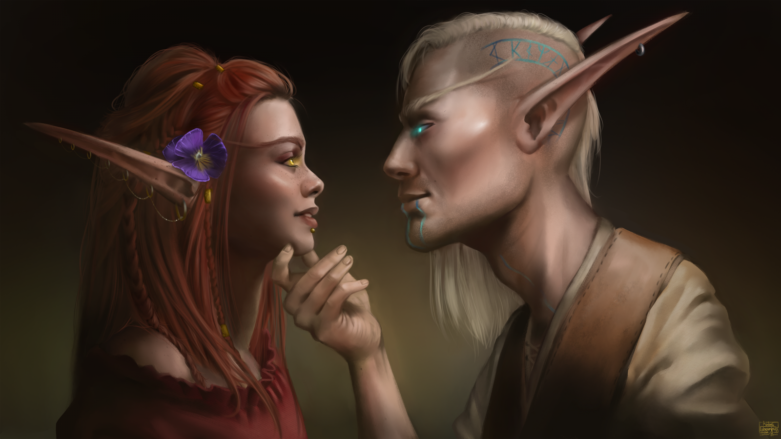 Wallpaper blood elves, elf ears, World of Warcraft, World of Warcraft