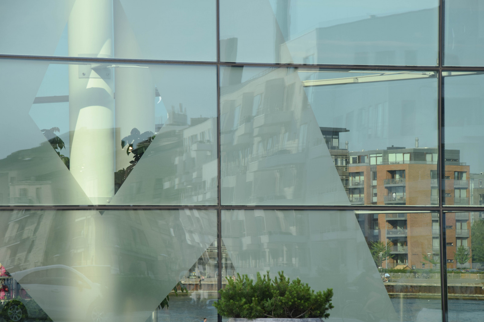 město, architektura, voda, odraz, nebe, vozidlo, mrakodrap, most, Dánsko, Kodaň, spegling, islandsbrygge, buidlings, Sydhavnen, fisketorvet, havneholmen, allersmedia, stožár, Atmosféra Země