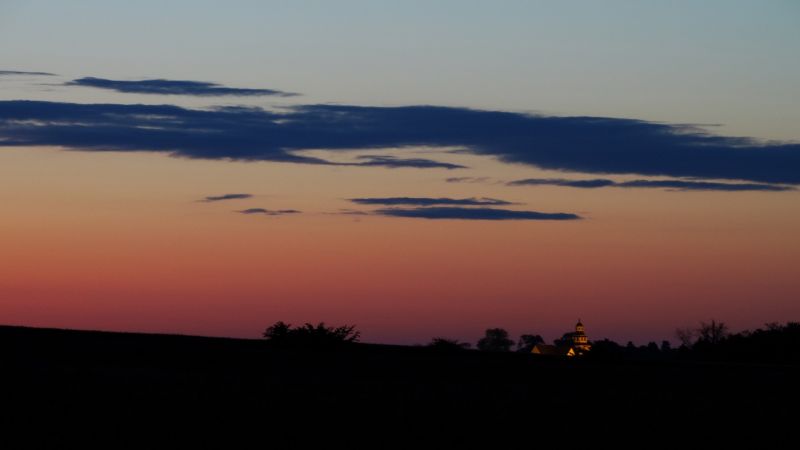 paesaggio, tramonto, mare, collina, riflessione, cielo paesaggio, tramonto, mare, collina, riflessione, cielo