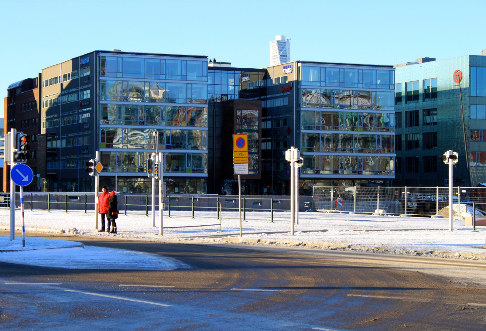 città, paesaggio urbano, architettura, cielo, la neve, inverno, costruzione, Svezia, infrastruttura, centro, edifici, Malmo, annalindhsplats, facciata, area urbana, Quartiere, Zona residenziale, palazzone