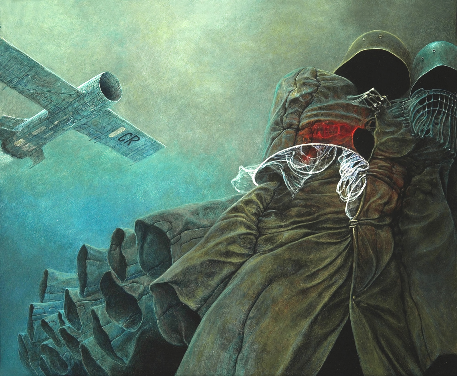 Zdzis aw Beksi ski, mørk, kunstverk