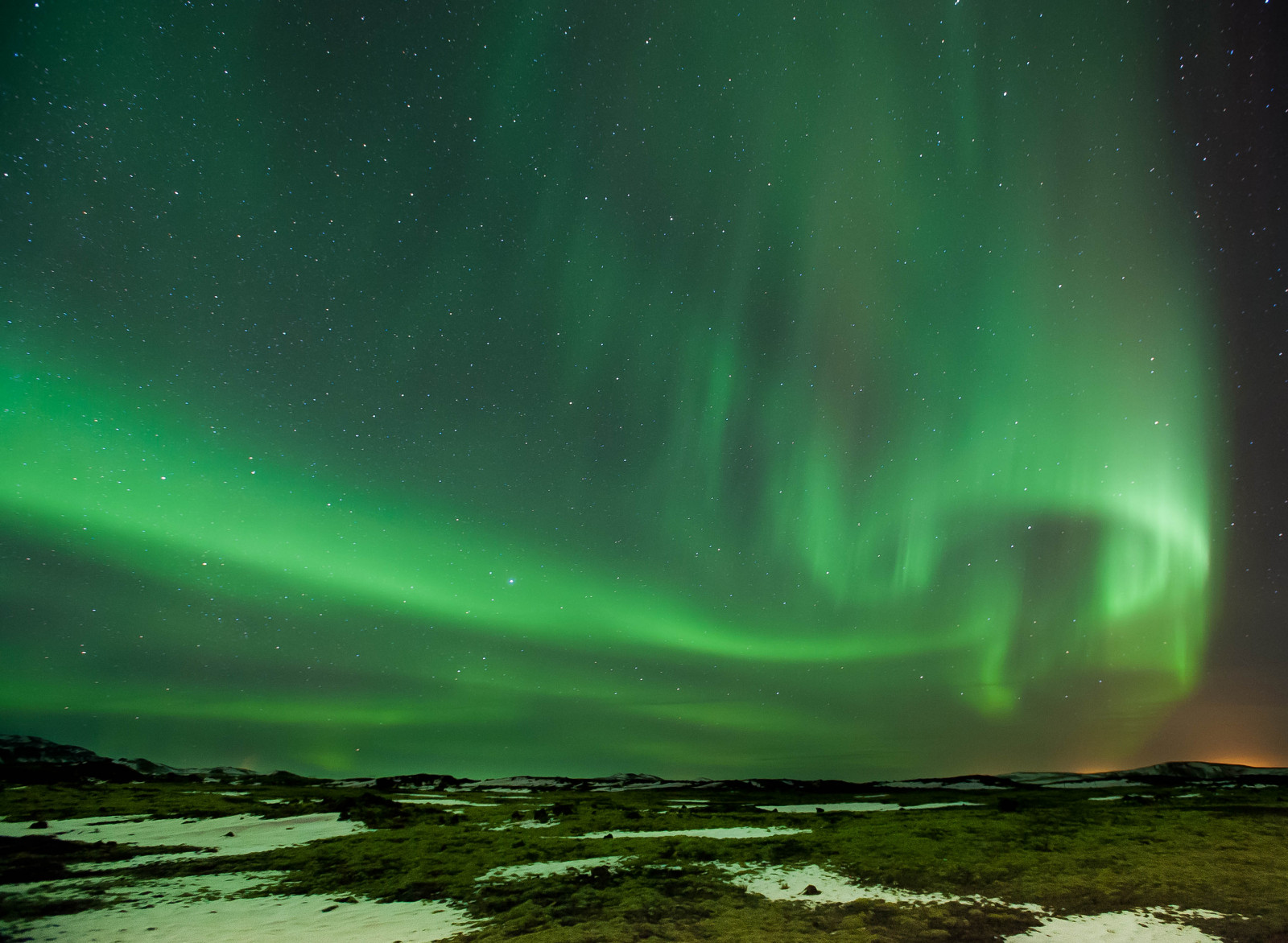 Wallpaper trip, light, holiday, green, nature, night, stars